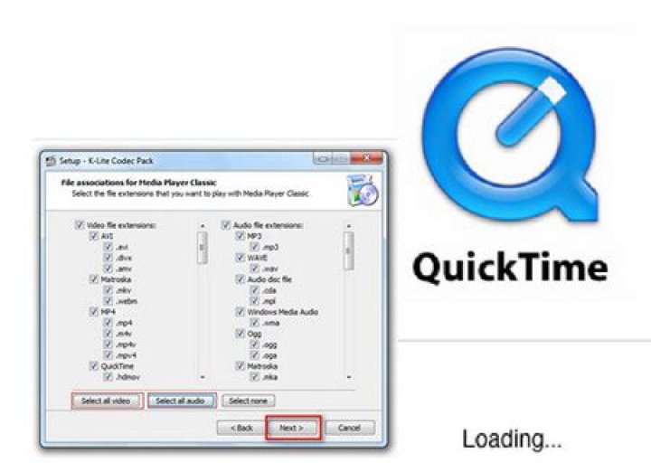 What codecs can QuickTime?