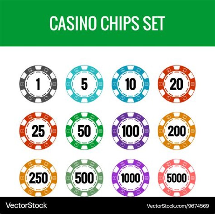 What color are $1000 casino chips?