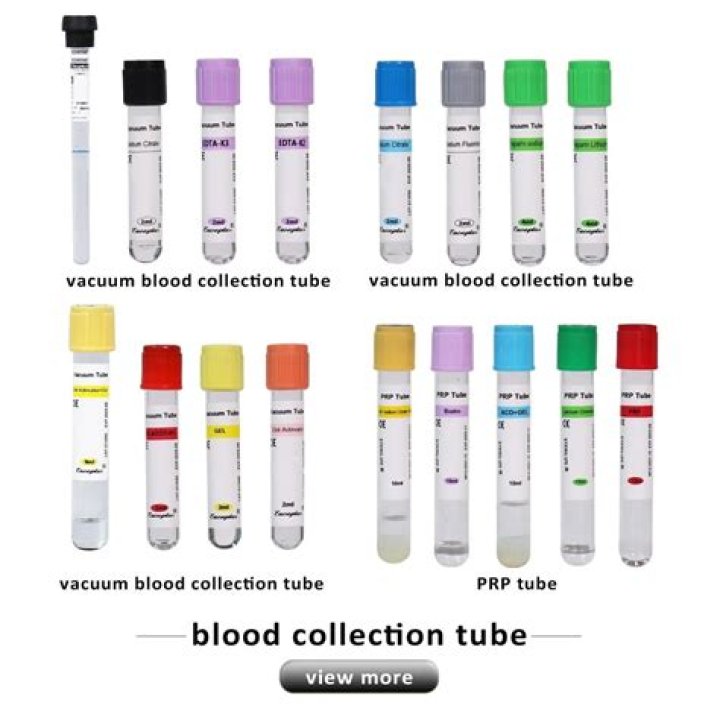 What color tube is used for iron testing?