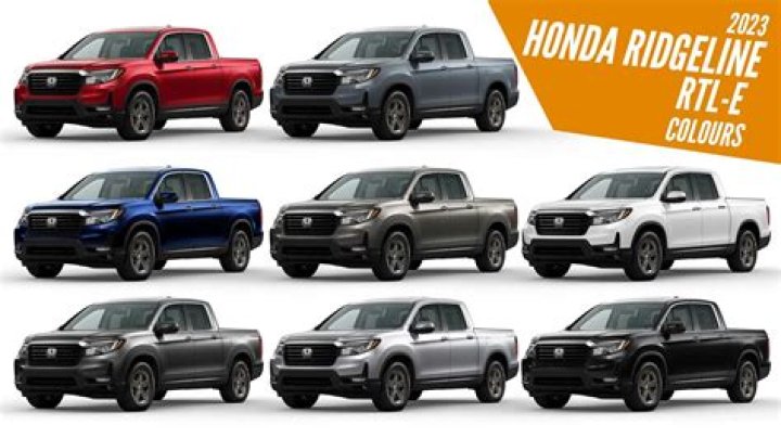 What colors does the Honda Ridgeline 2021 come in?