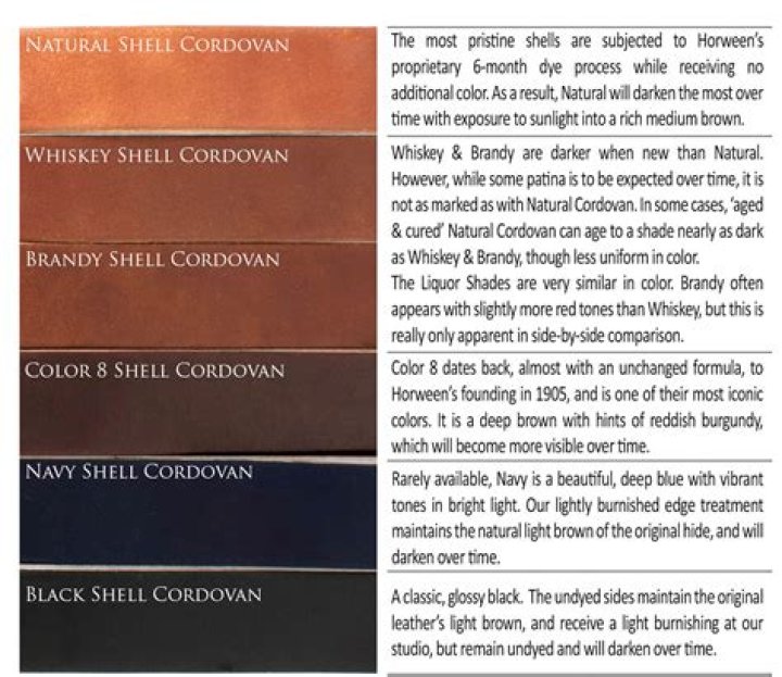 What Colour is cordovan brown?