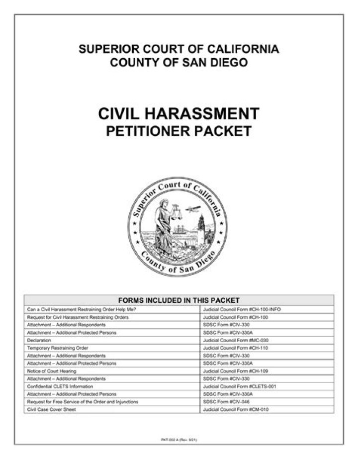 What constitutes civil harassment in California?