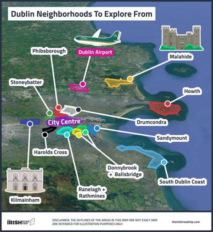 What countries are near Dublin?