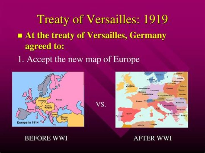 What countries signed the Treaty of Versailles 1919?