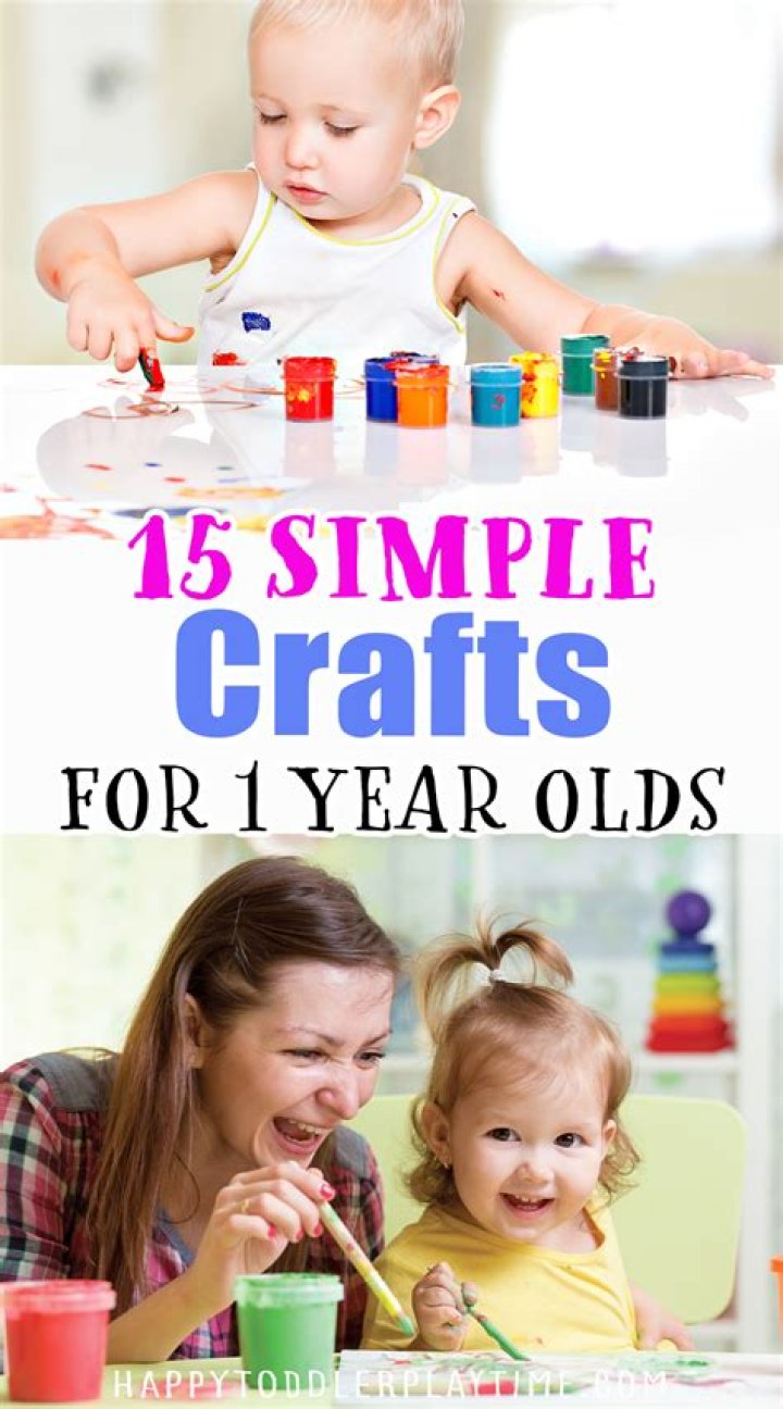 What crafts can I do with a 1 year old?
