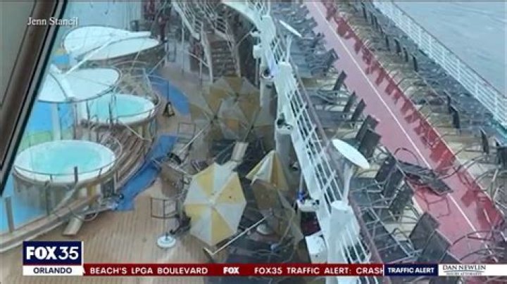 What cruise ships caught fire today?