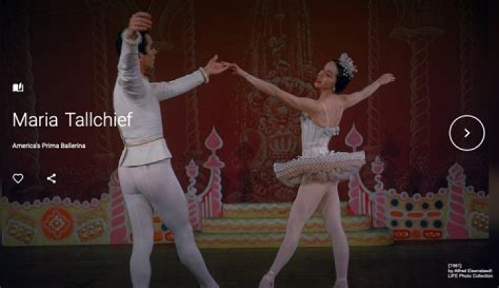 What dances did Maria Tallchief do?