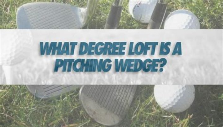 What degree is a Wilson pitching wedge?