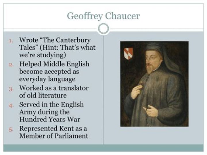 What did Geoffrey Chaucer write?