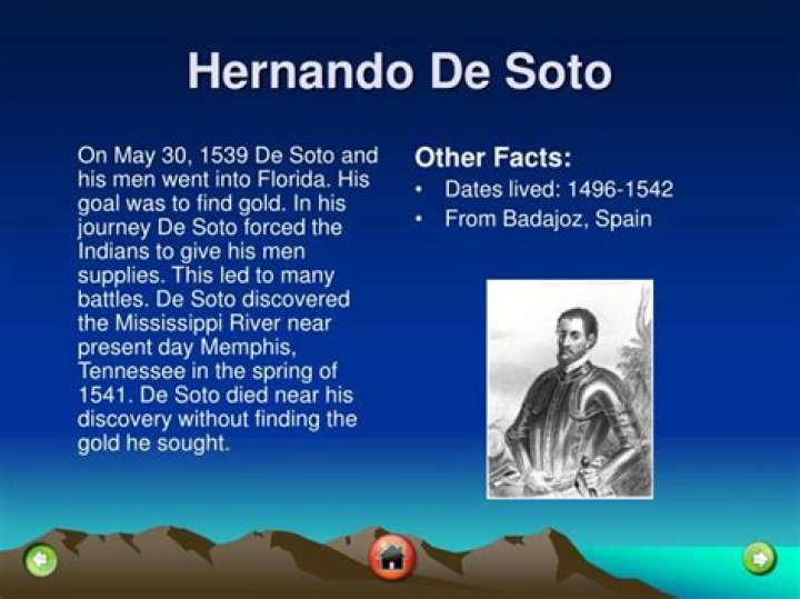 What did hernando De Soto discover?
