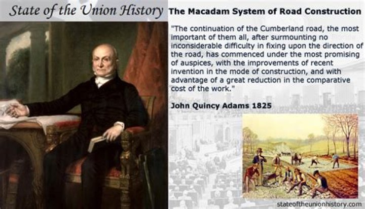 What did John McAdam invent in 1800?