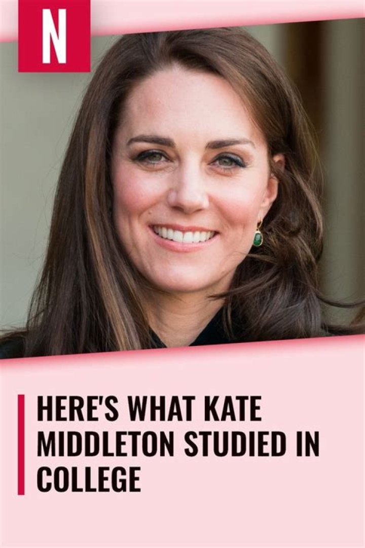 What did Kate Middleton study in college?