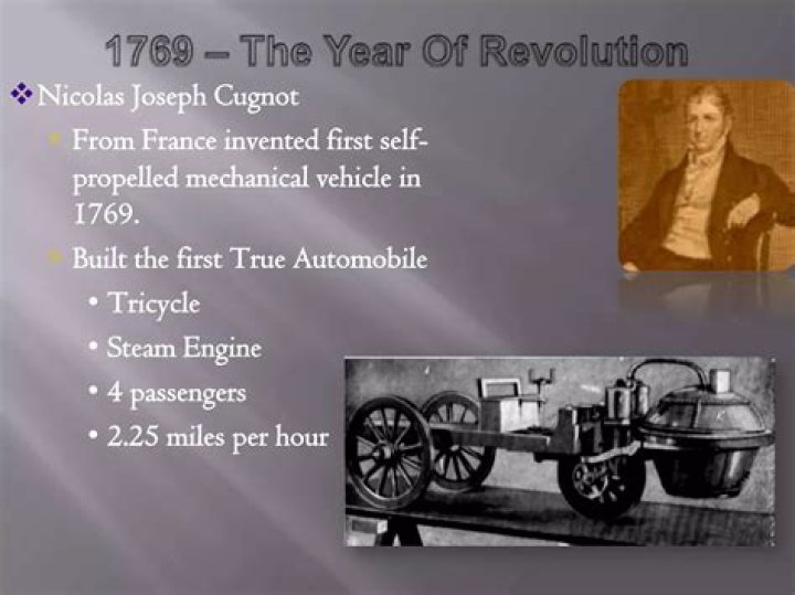 What did Nicolas Joseph Cugnot invent?