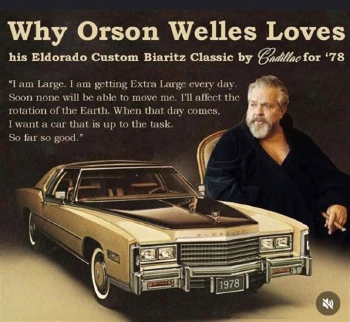 What did Orson Welles advertise?