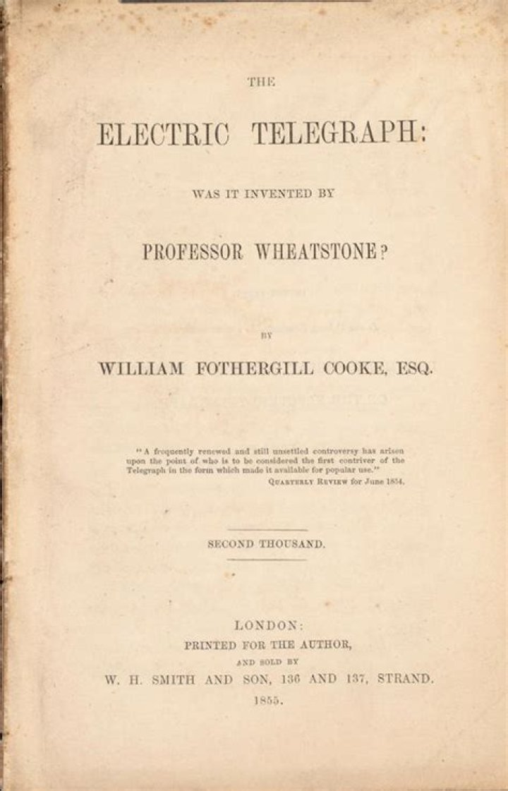 What did Sir William Fothergill Cooke and Charles Wheatstone do?