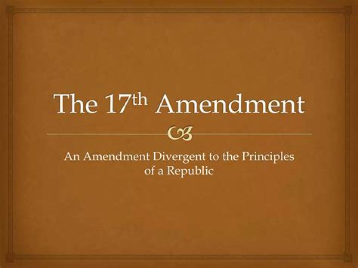 What did the 17th amendment repeal?