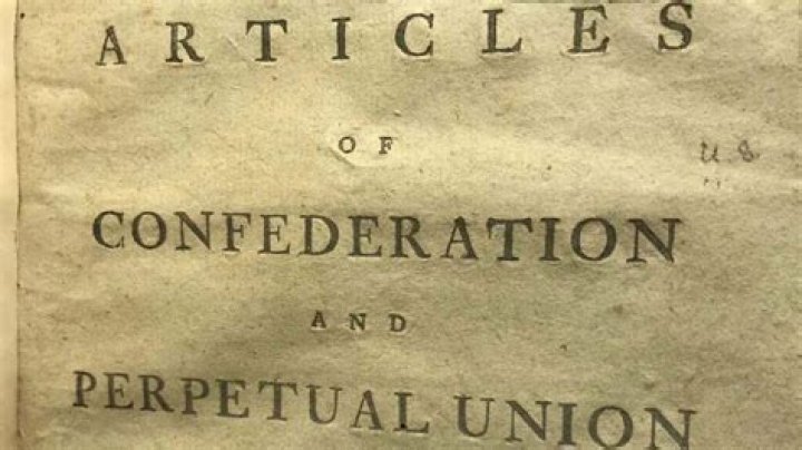 What did the Articles of the Confederation create?