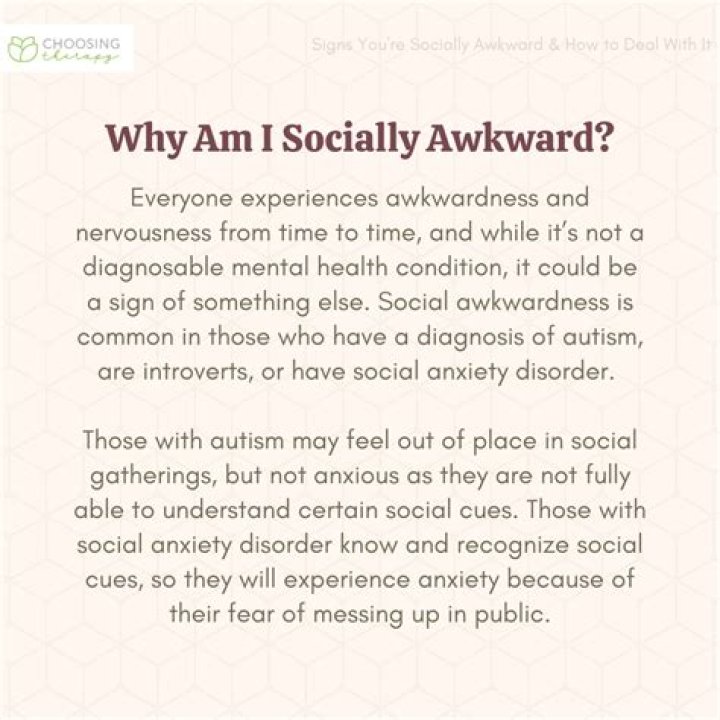 What disorder is socially awkward?