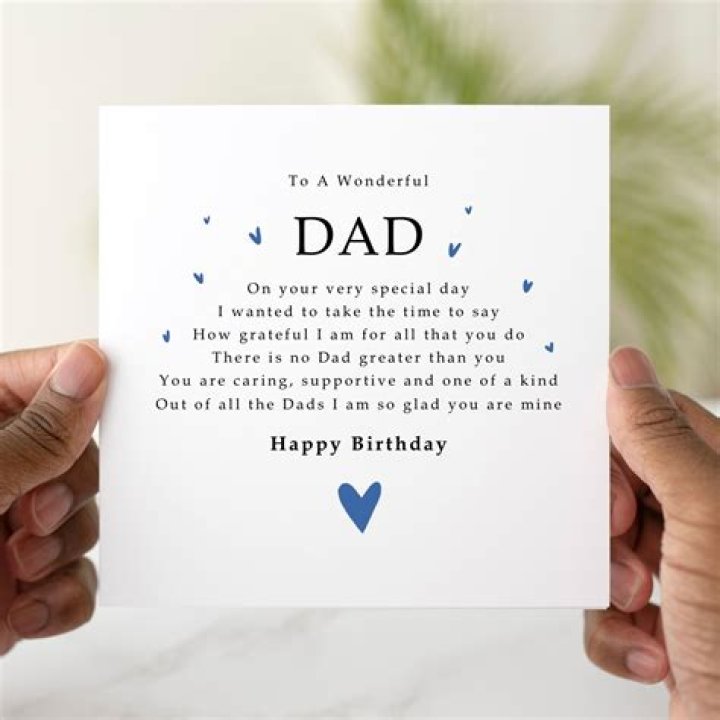 What do I write on a birthday card for my dad?