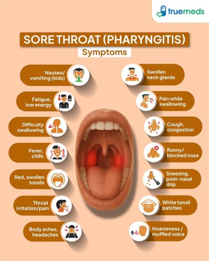 What do red lines in your throat mean?