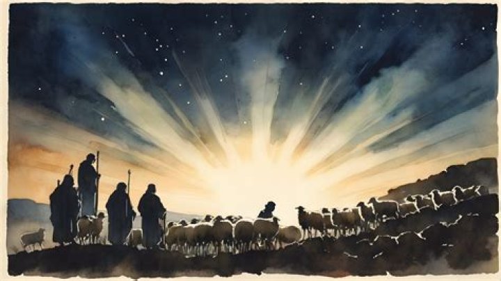 What do the angels say to the shepherds?