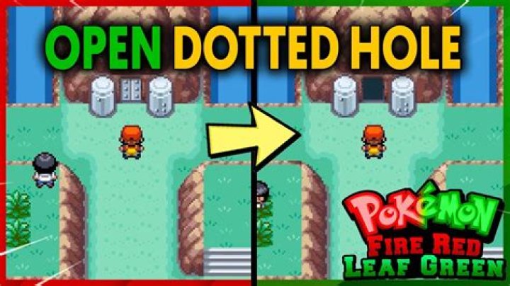 What do you do in the dotted hole in leaf green?