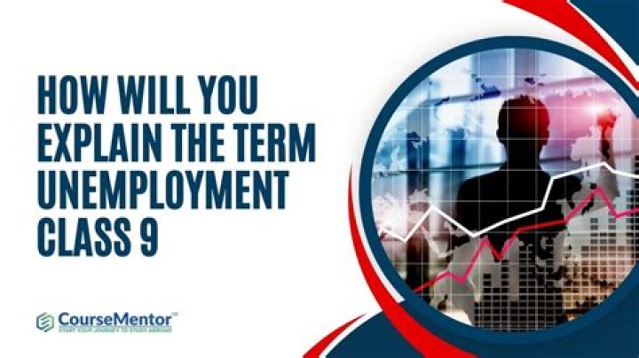 What do you mean by unemployment Class 9?