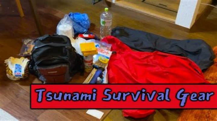 What do you need in a tsunami survival kit?