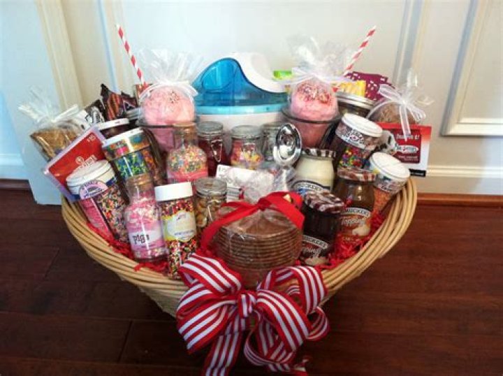 What do you put in a sundae gift basket?