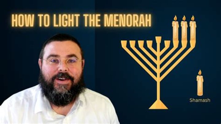 What do you recite when lighting the menorah?