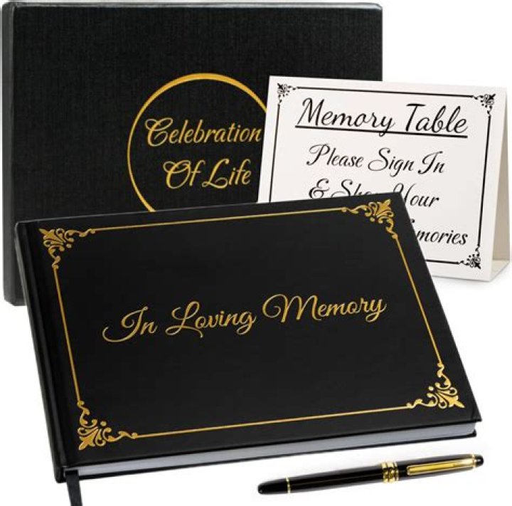 What do you write in a memorial guest book?