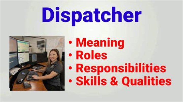 What does a dispatcher job description?