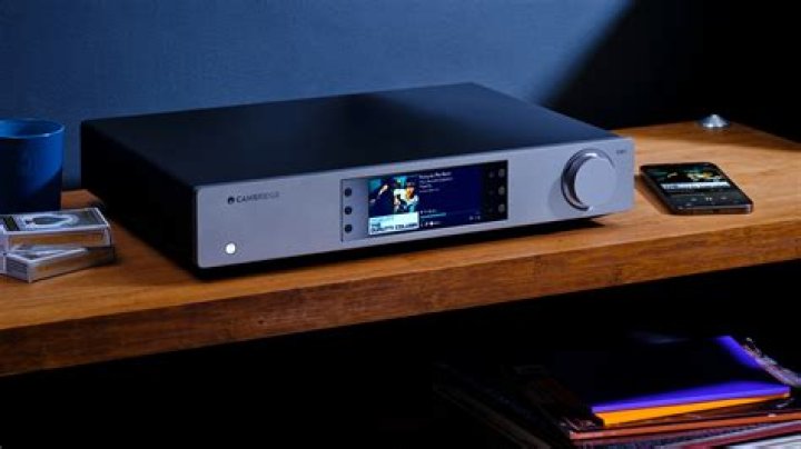 What does a network audio player do?