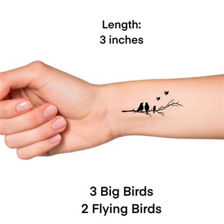 What does a tattoo of birds flying away mean?