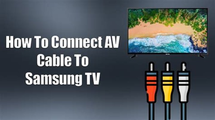 What does an AV cable connect to?