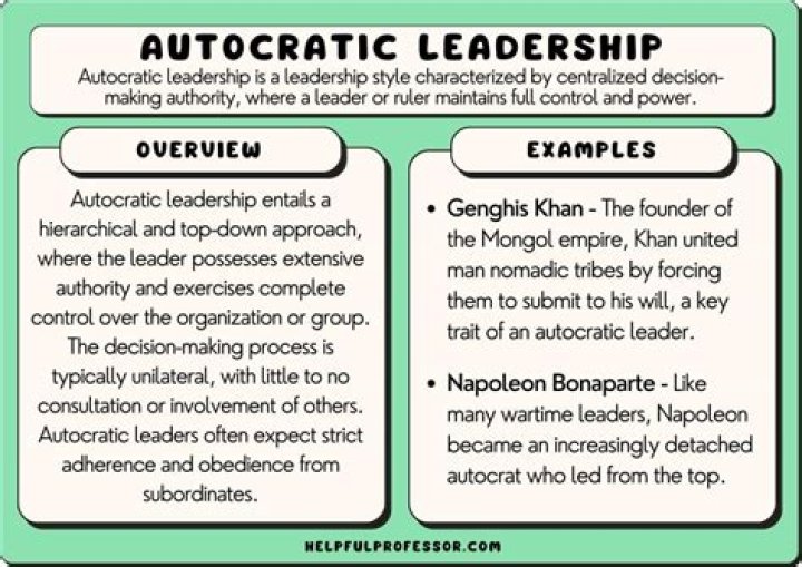 What does autocracy in a sentence?
