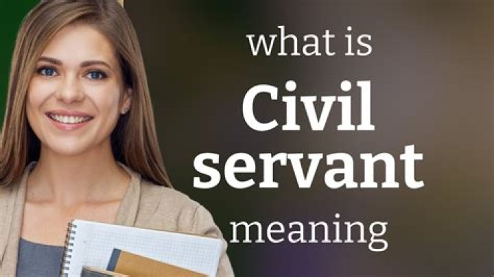 What does being a civil servant mean?