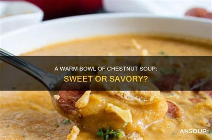 What does chestnut soup taste like?