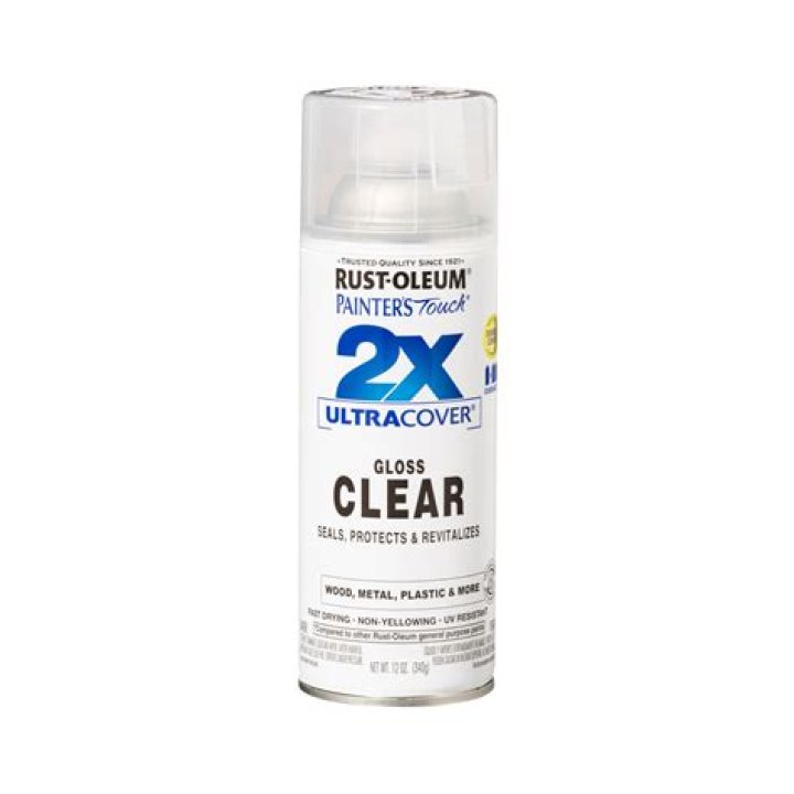 What does clear gloss spray paint do?