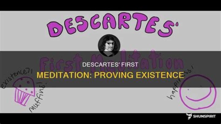 What does Descartes discover in his first meditation?