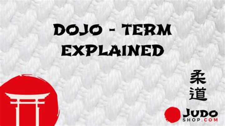 What does dojo mean?