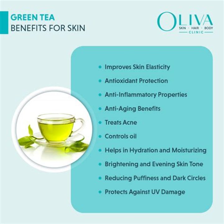 What does green tea and aloe vera do?