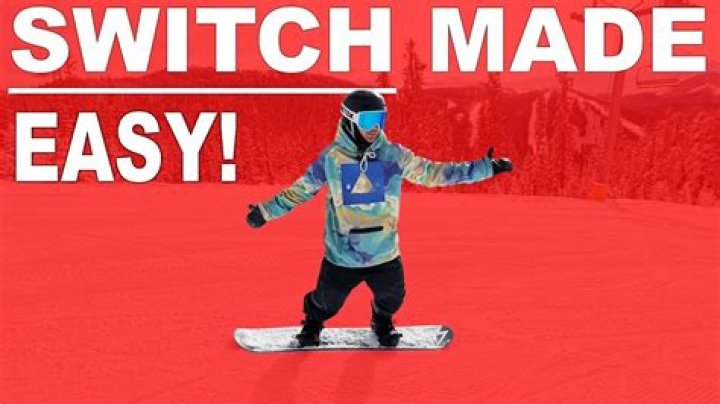 What does it mean to ride switch on a snowboard?