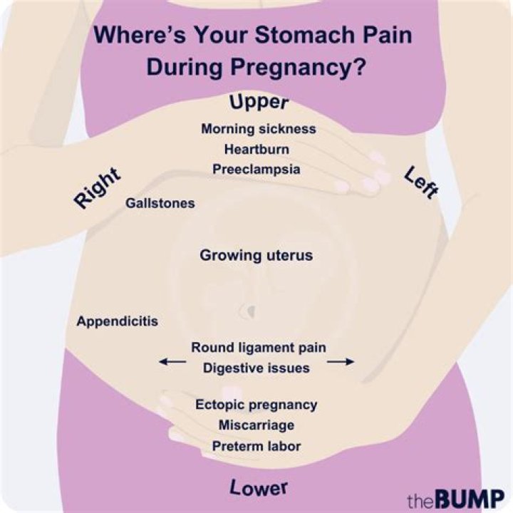 What does it mean when the bottom of your stomach hurts while pregnant?