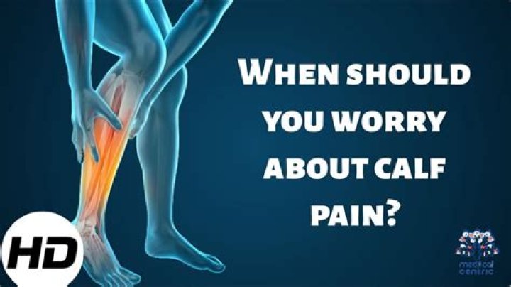 What does it mean when the front of your calf hurts?