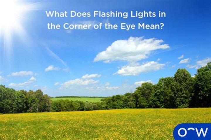 What does it mean when you see flashing lights in your eyes?