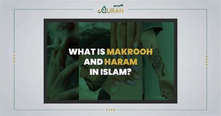 What does Makrooh mean in Islam?