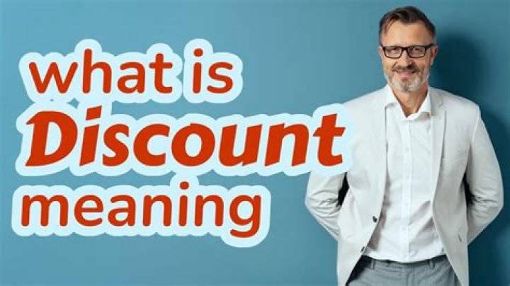 What does non discounted mean?