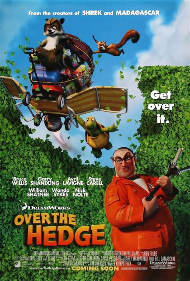 What does RJ stand for in Over the Hedge?