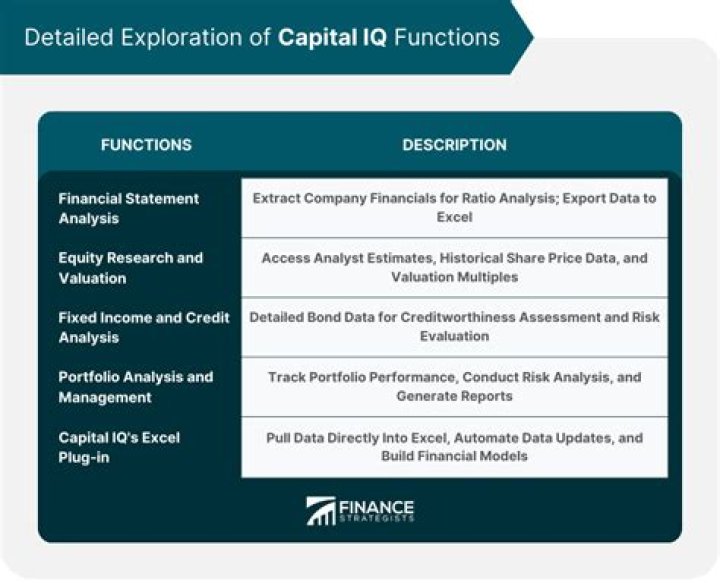 What does S&P Capital IQ do?